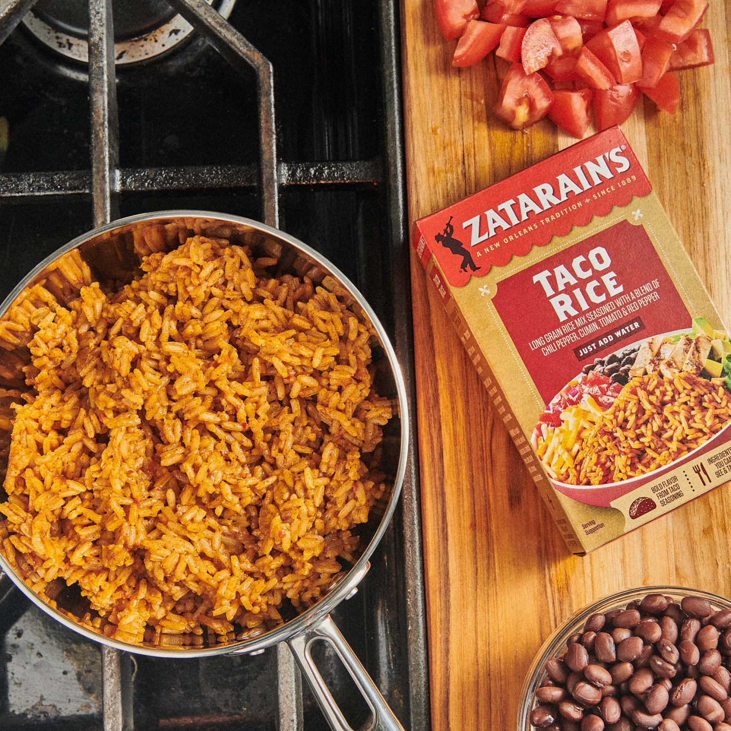 slide 8 of 8, Zatarain's Rice Mix - Taco, 6.9 oz, 6.9 oz