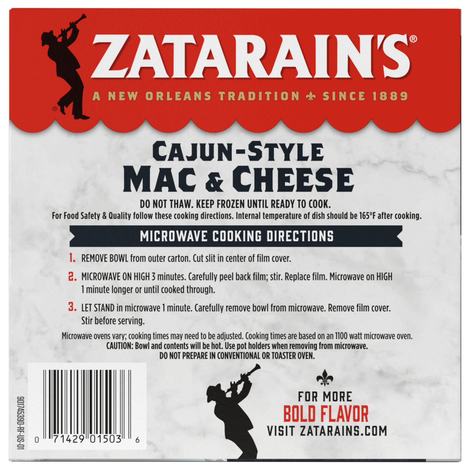 slide 2 of 7, Zatarain's Cajun-Style Mac & Cheese, 9.0 oz, 9 oz