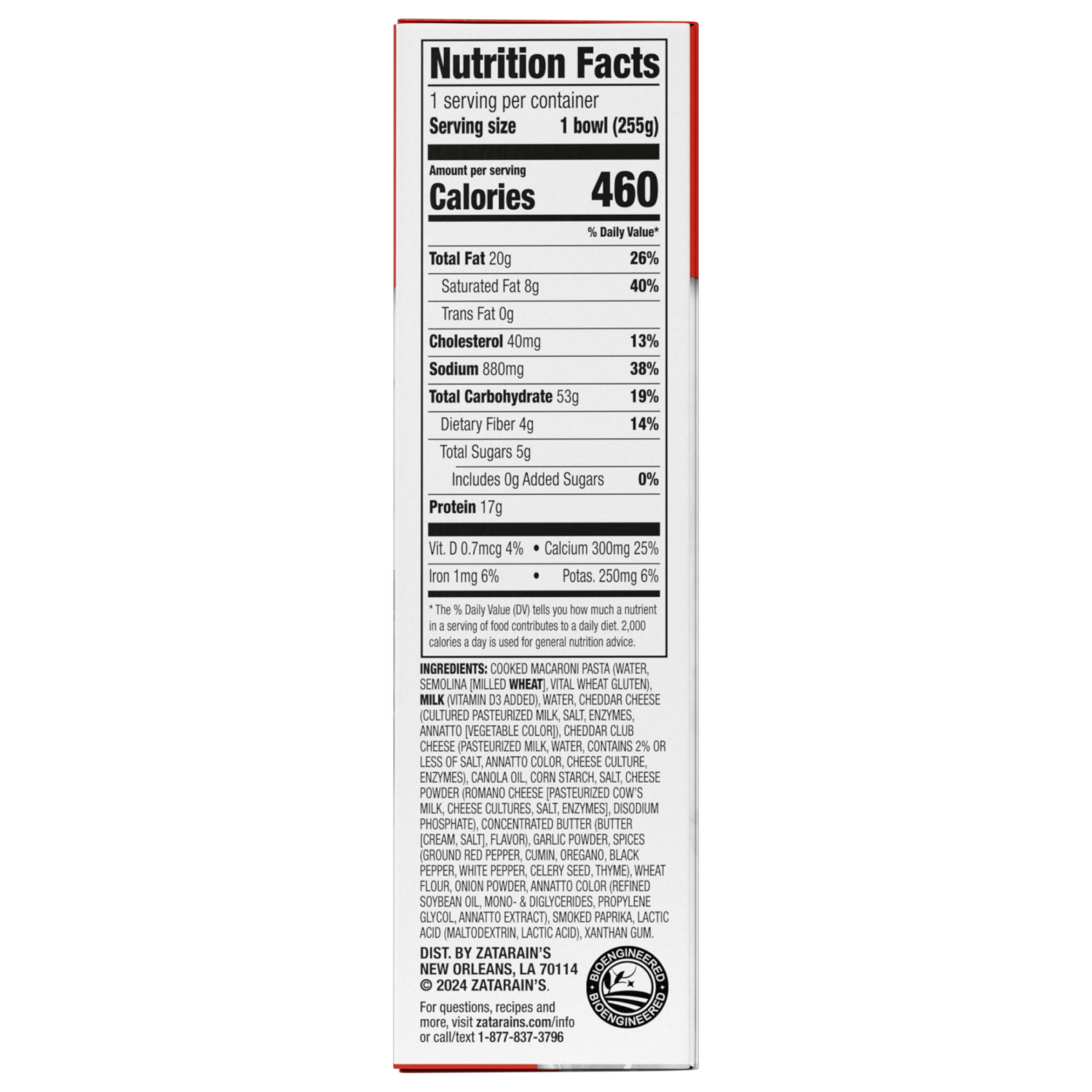 slide 5 of 7, Zatarain's Cajun-Style Mac & Cheese, 9.0 oz, 9 oz