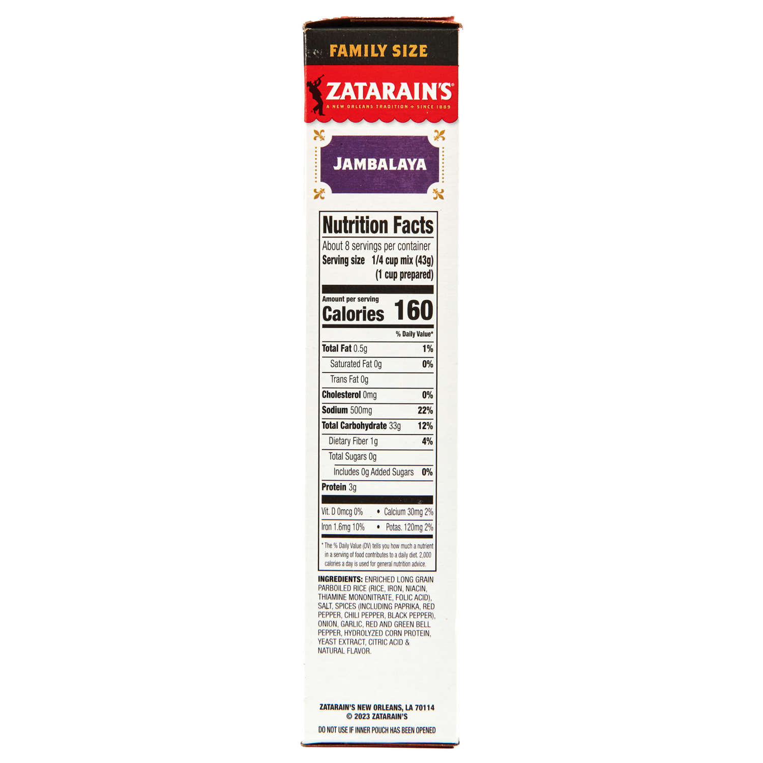 slide 5 of 5, Zatarain's Jambalaya Rice - Family Size, 12 oz, 12 oz