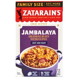 Zatarain's Jambalaya Rice - Family Size, 12 oz