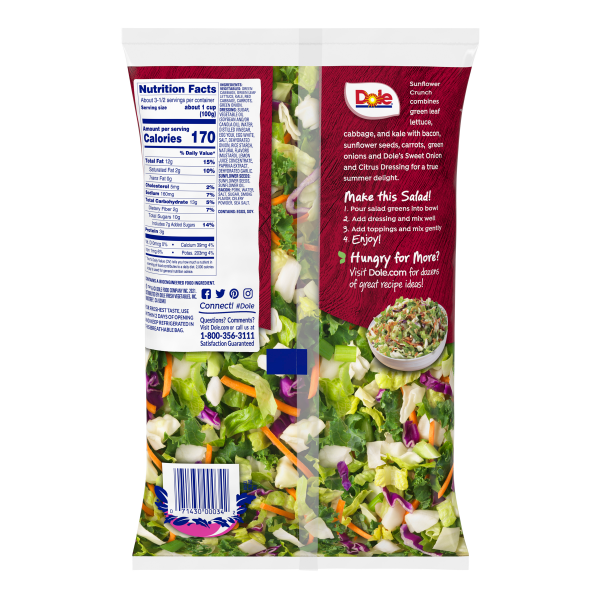 slide 27 of 29, Dole Salad Chopped Kit, Sunflower Crunch, 12.2 oz, 12.2 oz