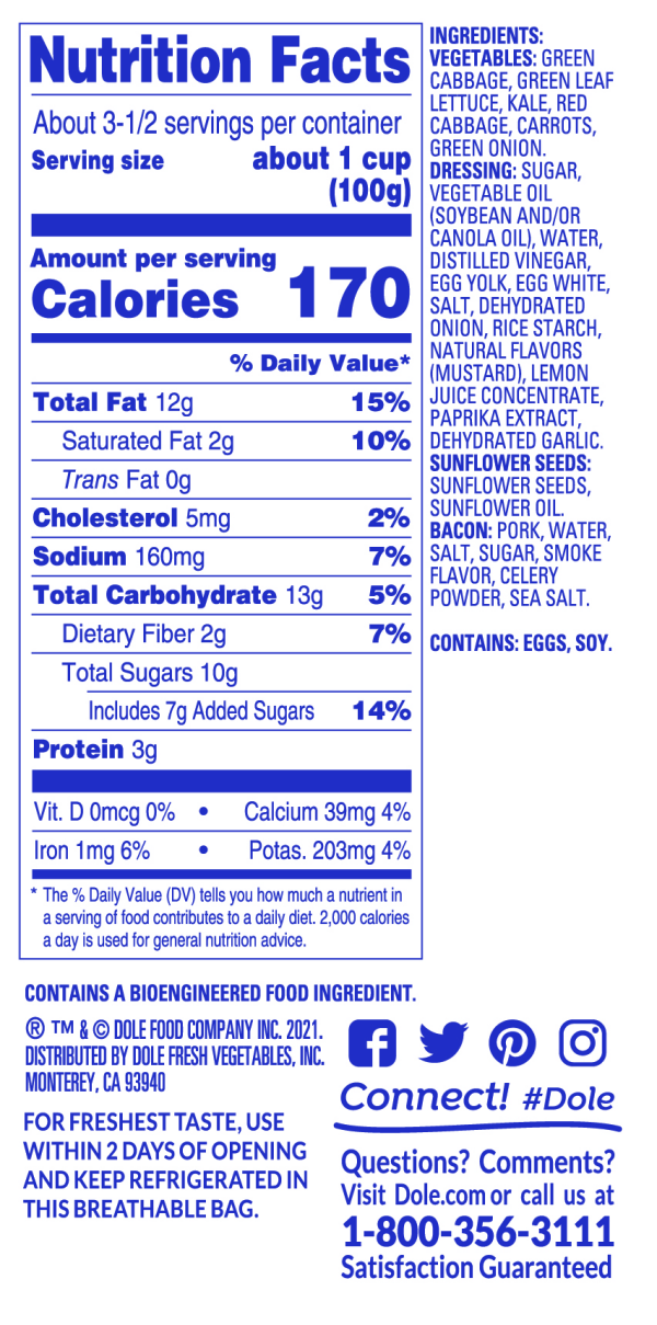 slide 29 of 29, Dole Salad Chopped Kit, Sunflower Crunch, 12.2 oz, 12.2 oz