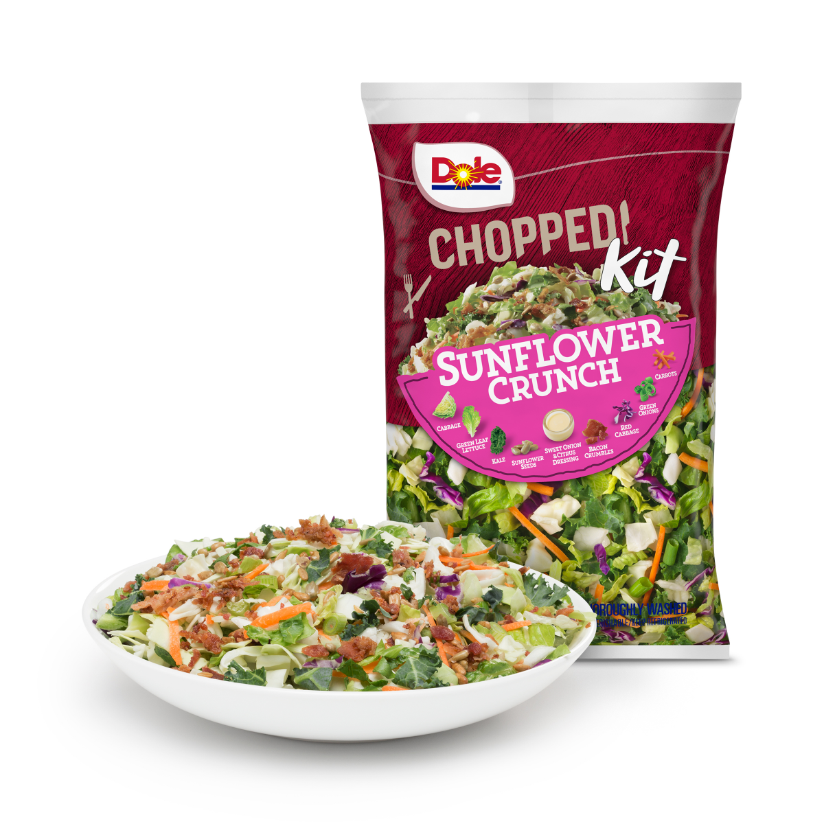 slide 1 of 29, Dole Salad Chopped Kit, Sunflower Crunch, 12.2 oz, 12.2 oz