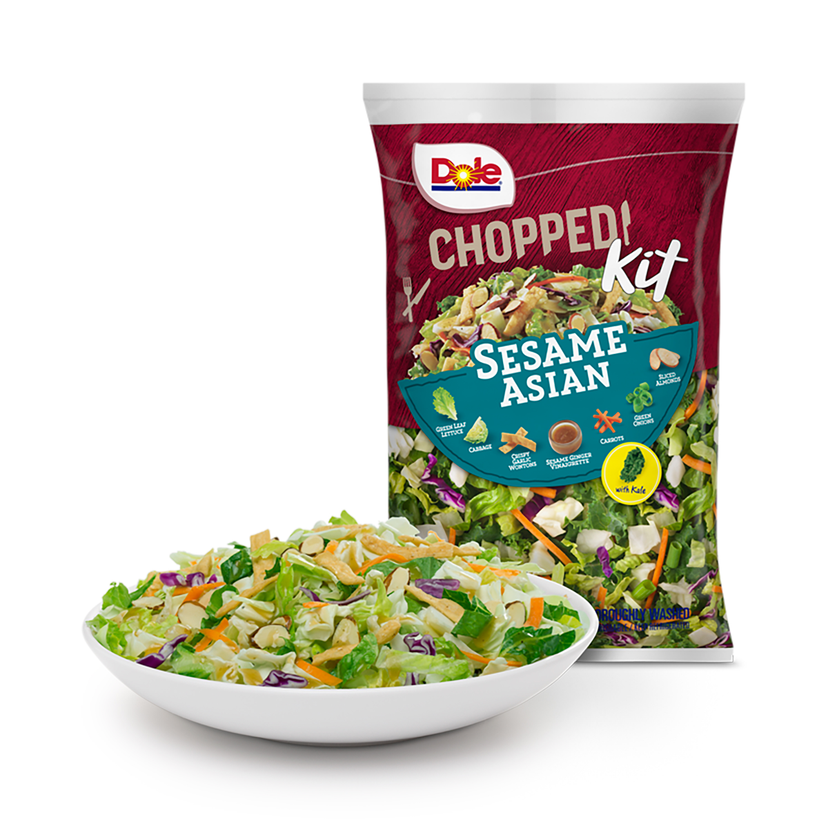 slide 1 of 29, Dole Salad Chopped Kit, Sesame Asian, 12.25 oz, 12.25 oz