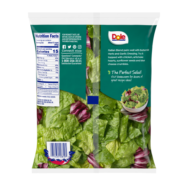 slide 6 of 13, Dole Salad Italian Blend, 9 oz, 9 oz