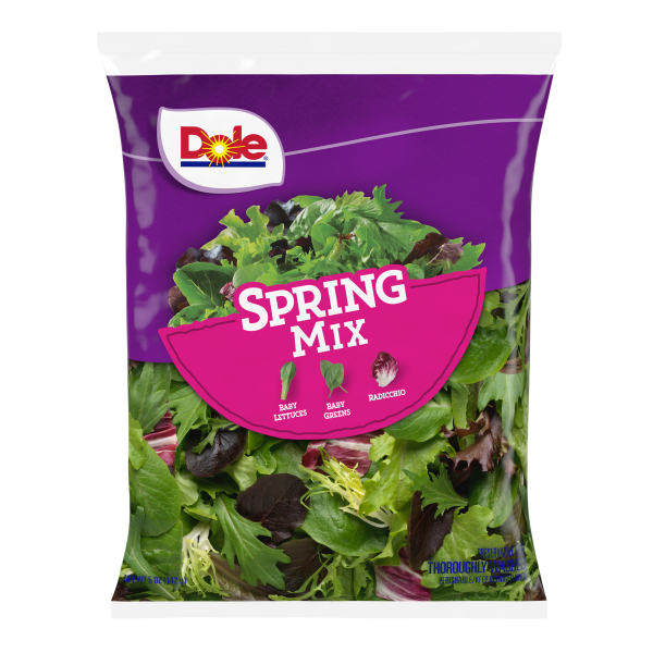 slide 13 of 13, Dole Salad Spring Mix with baby romaine and oak leaf lettuce, 5 oz, 5 oz