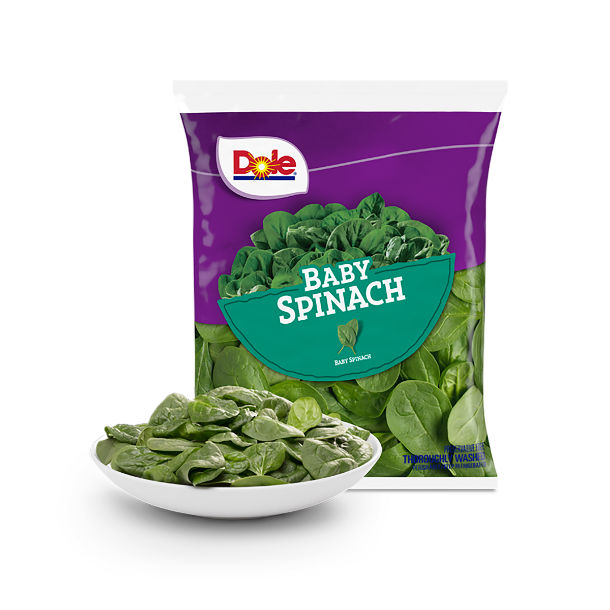 slide 1 of 13, Dole Salad Baby Spinach, 5 oz, 5 oz