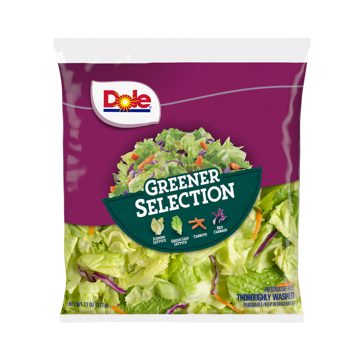 slide 5 of 13, Dole Salad Greener Selection, 11 oz, 11 oz