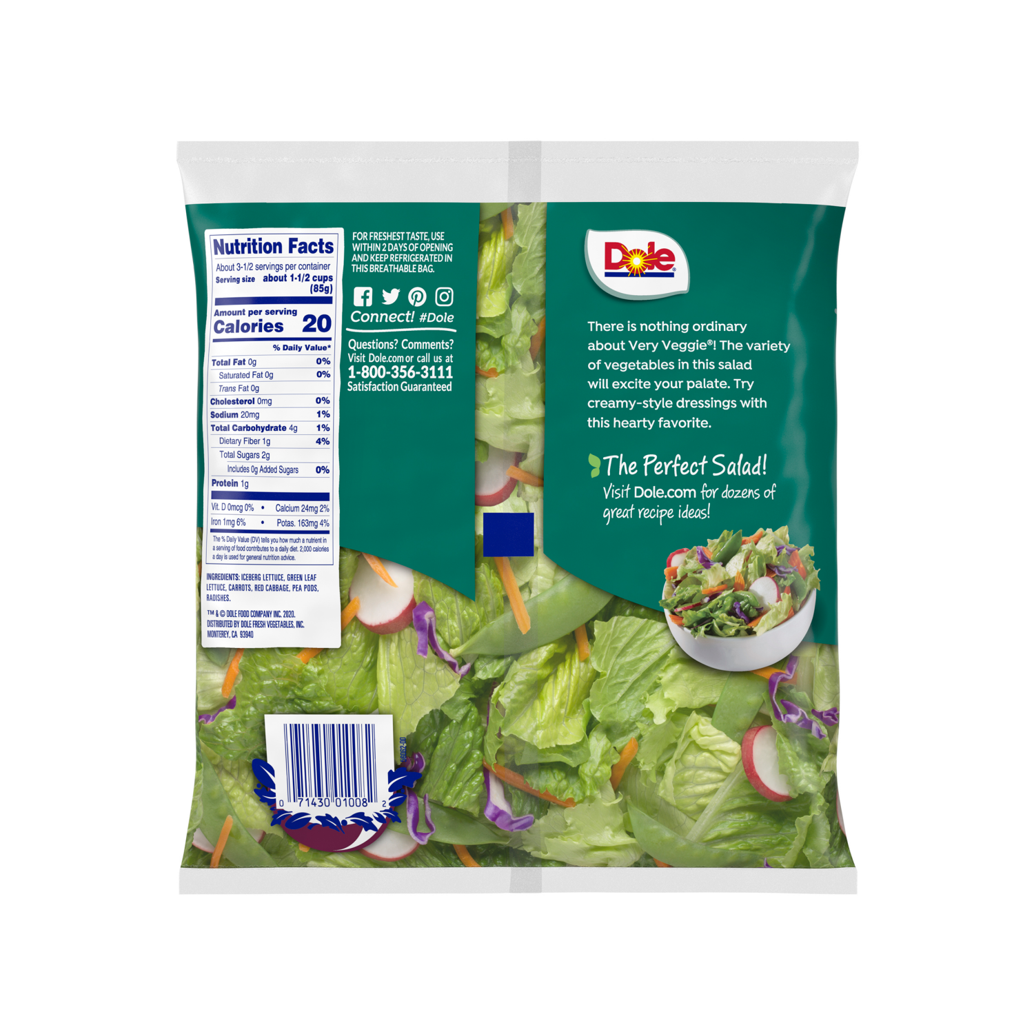 slide 3 of 4, Dole Very Veggie, 10 oz