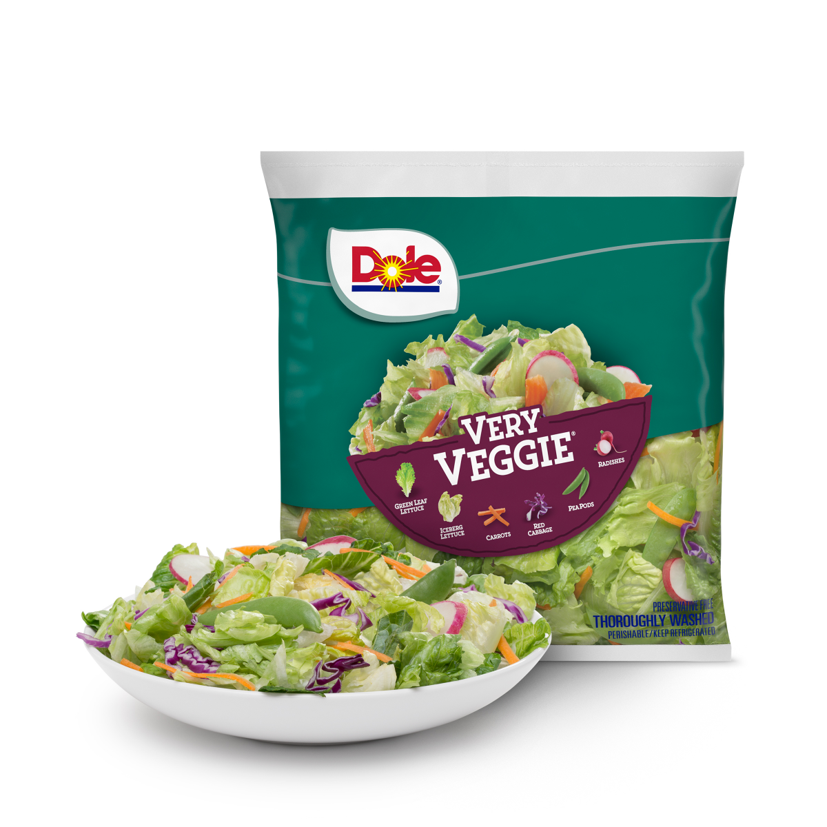 slide 1 of 13, Dole Salad Very Veggie, 10 oz, 10 oz