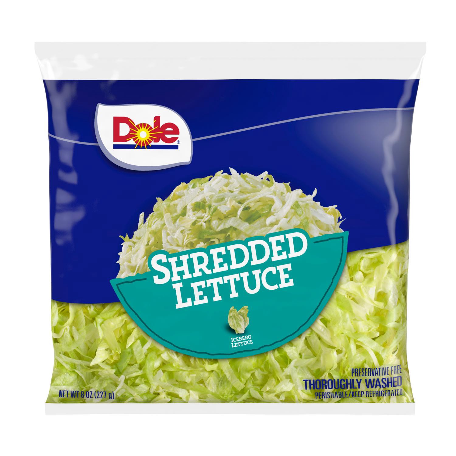 slide 1 of 3, Dole Salad Shredded Lettuce, 8 Oz, 8 oz