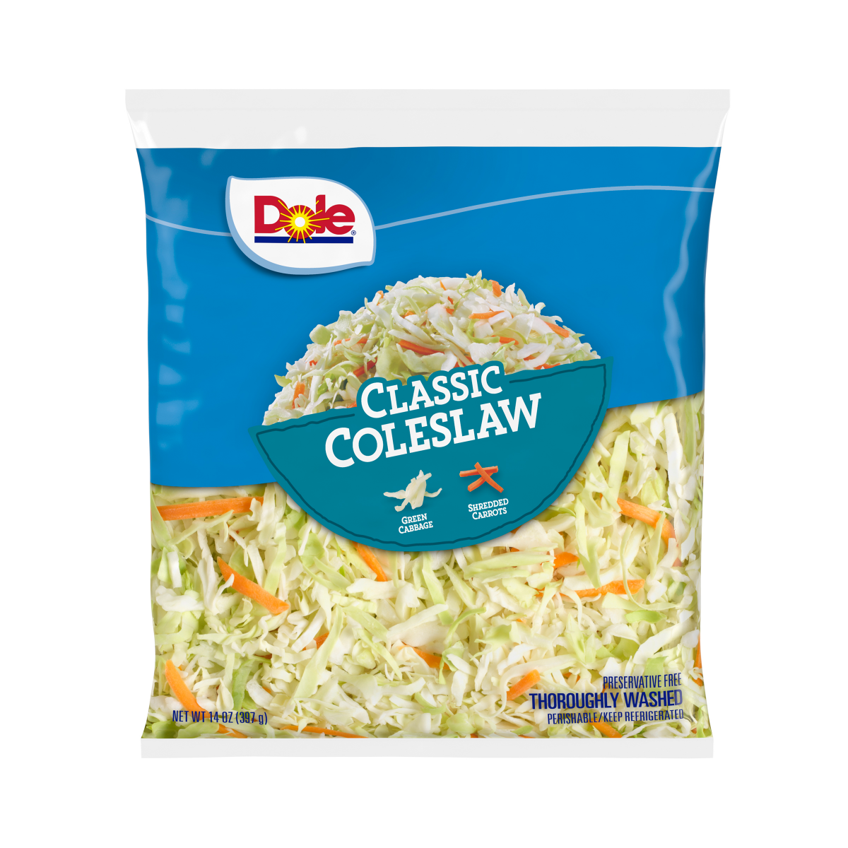 slide 9 of 13, Dole Salad Classic Coleslaw, 14 oz, 14 oz