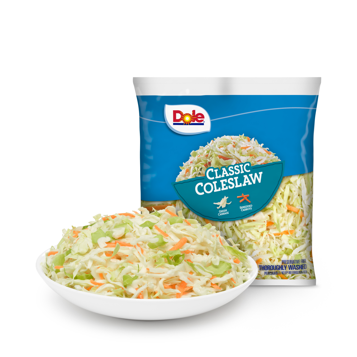 slide 1 of 13, Dole Salad Classic Coleslaw, 14 oz, 14 oz