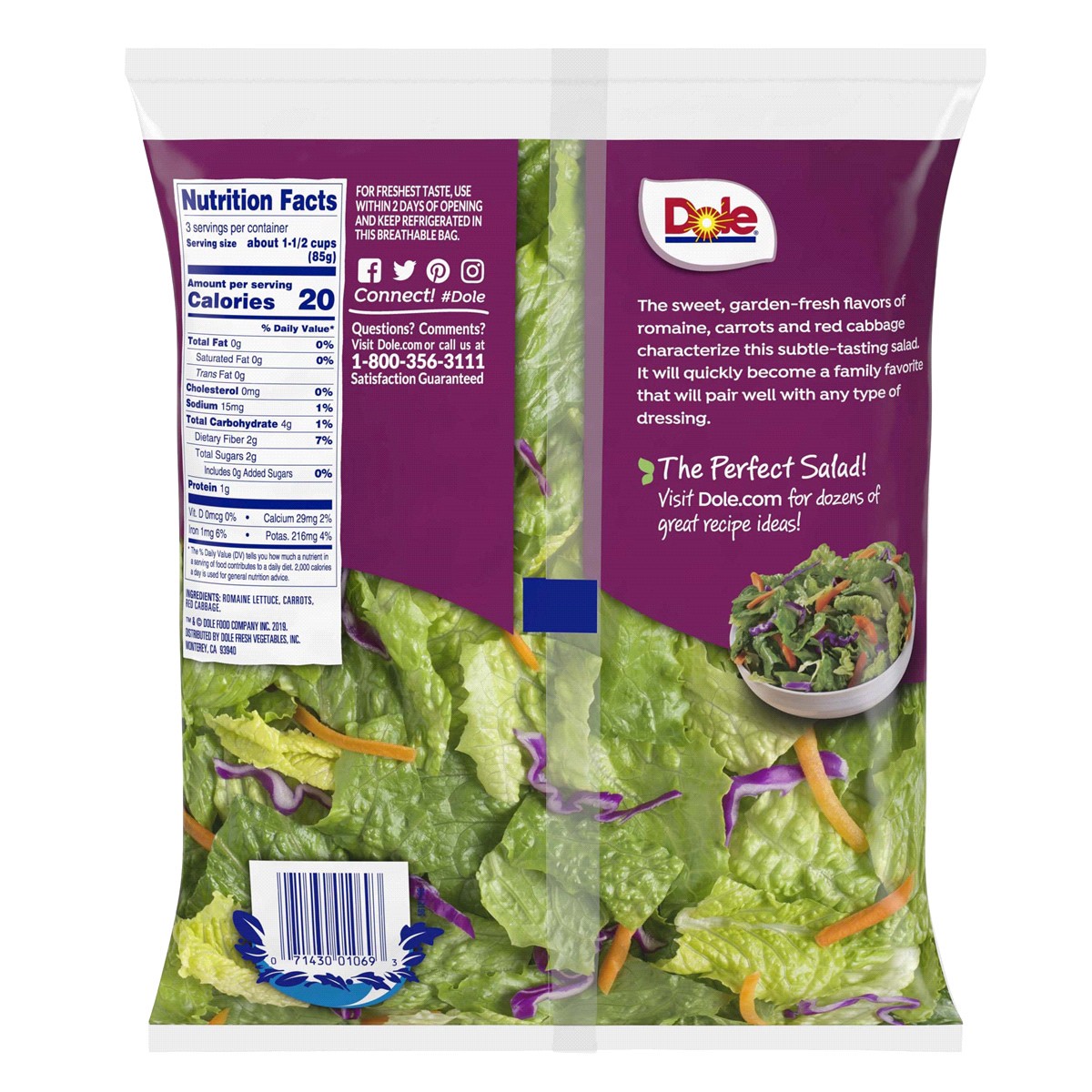 slide 2 of 2, Dole Classic Romaine 9 oz, 9 oz
