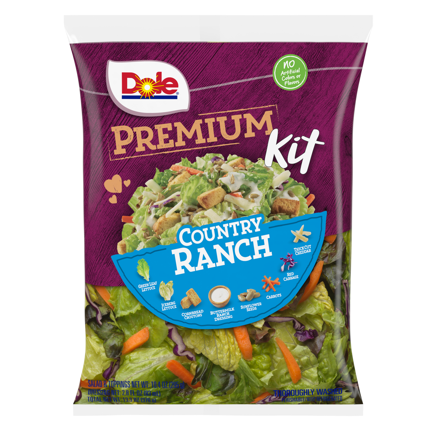 slide 2 of 4, Dole Country Ranch Premium Kit, 13.3 oz