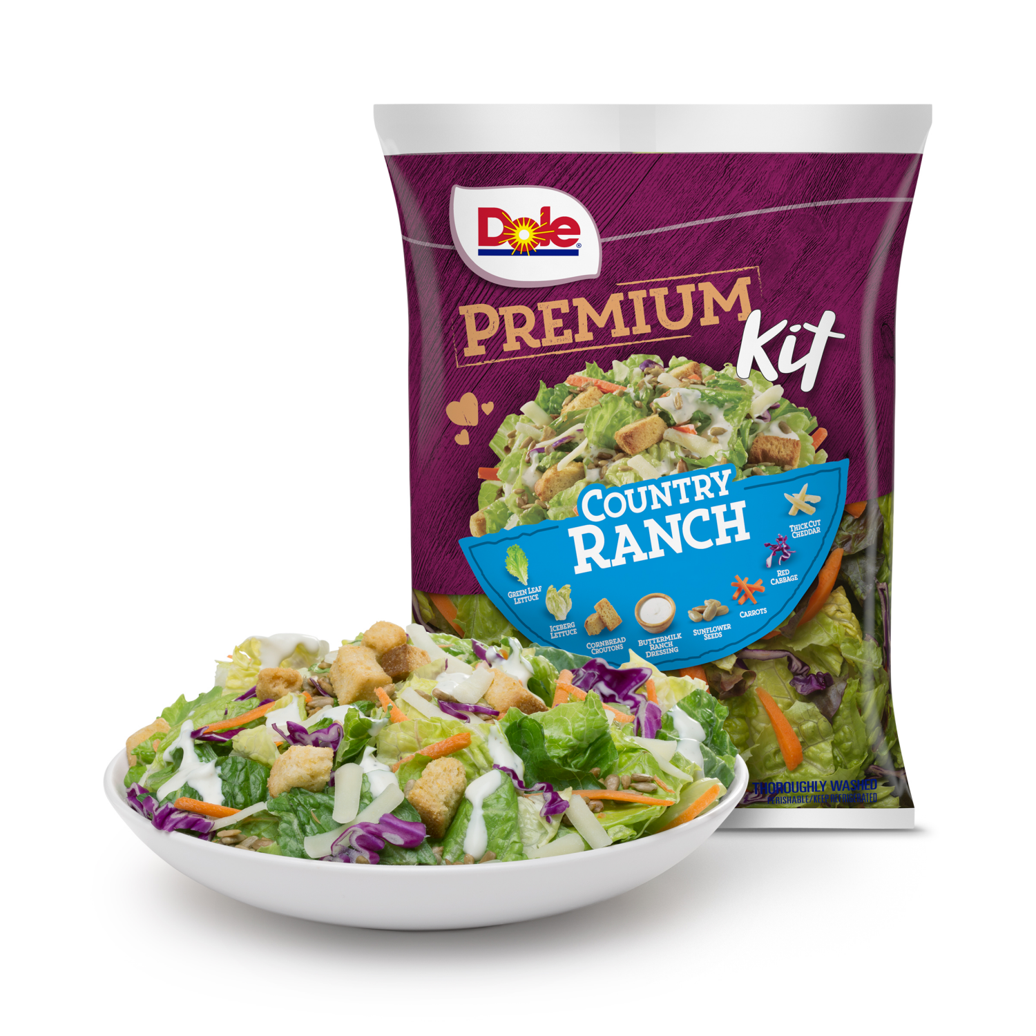 slide 1 of 4, Dole Country Ranch Premium Kit, 13.3 oz