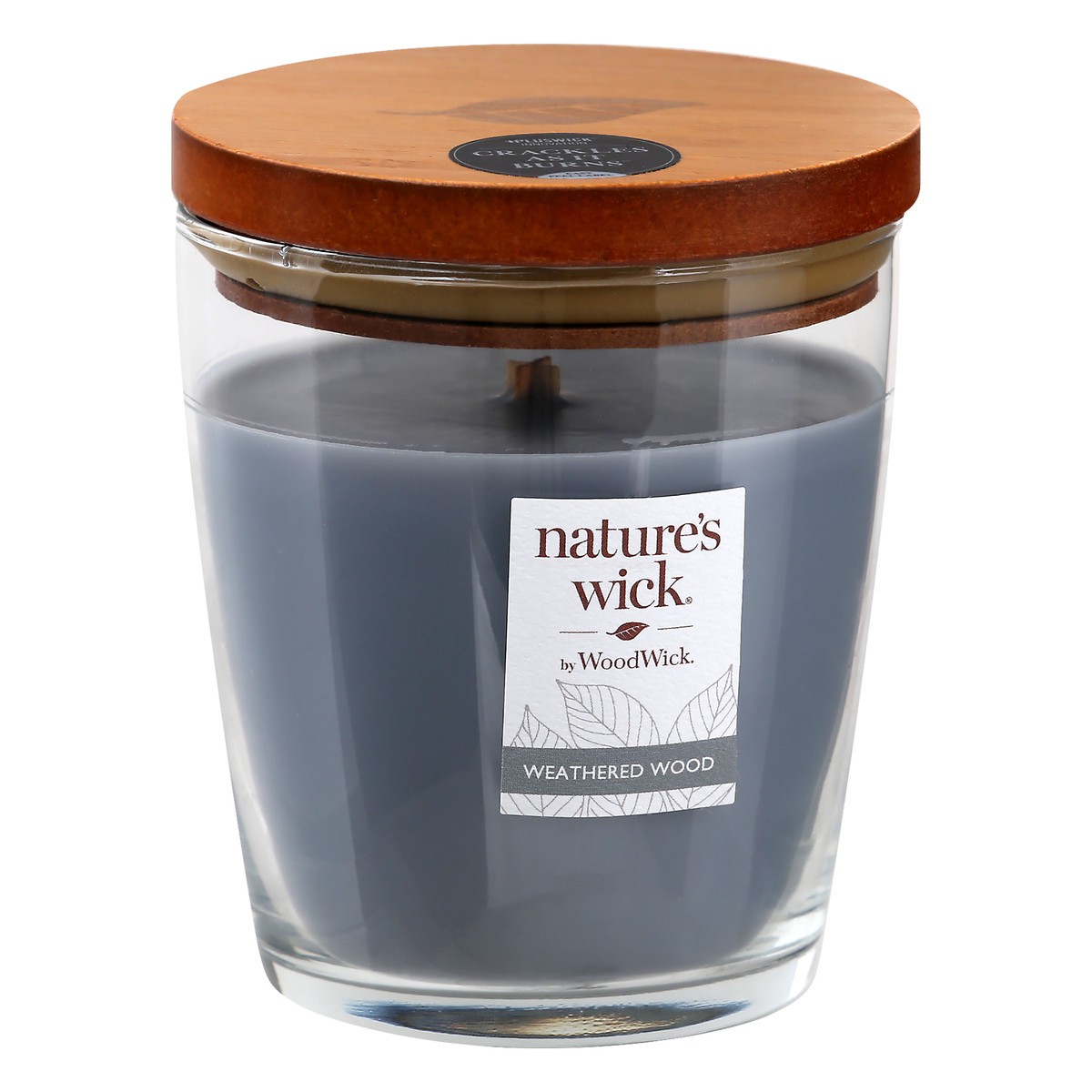 slide 7 of 9, Nature's Wick Woodwick Nature's Wick Weathered Wood Jar Candle, 1 ct