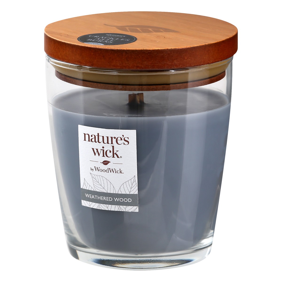 slide 9 of 9, Nature's Wick Woodwick Nature's Wick Weathered Wood Jar Candle, 1 ct