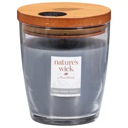 Nature's Wick Weathered Wood Candle 1 ea