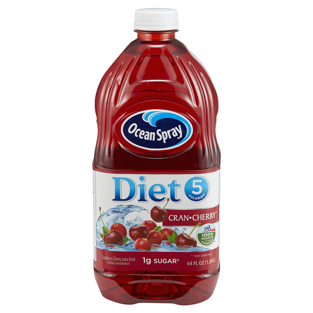 slide 1 of 5, Ocean Spray Diet Cran/Cherry Juice Drink 64 fl oz, 