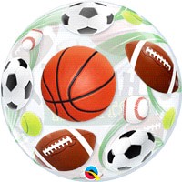 slide 3 of 5, Sports Ball Birthday Balloon, 1 ct