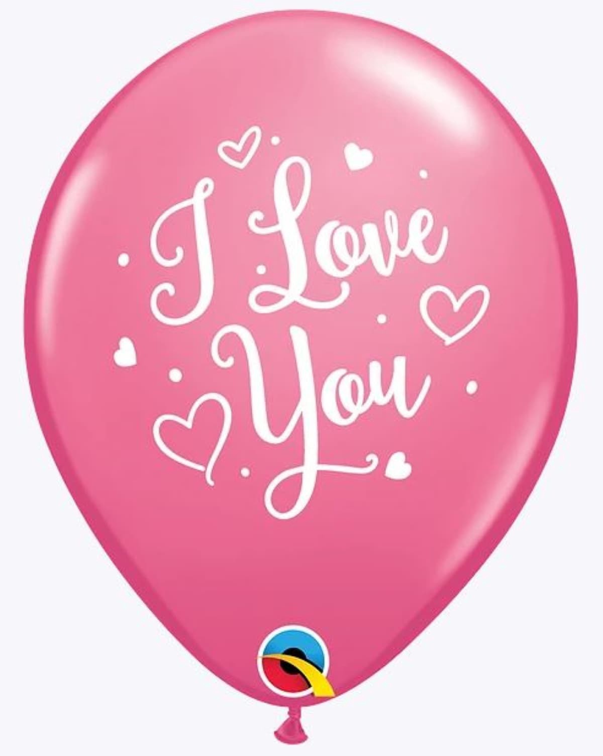 slide 5 of 5, 11" I Love You Imprint Latex Balloon., 11 in