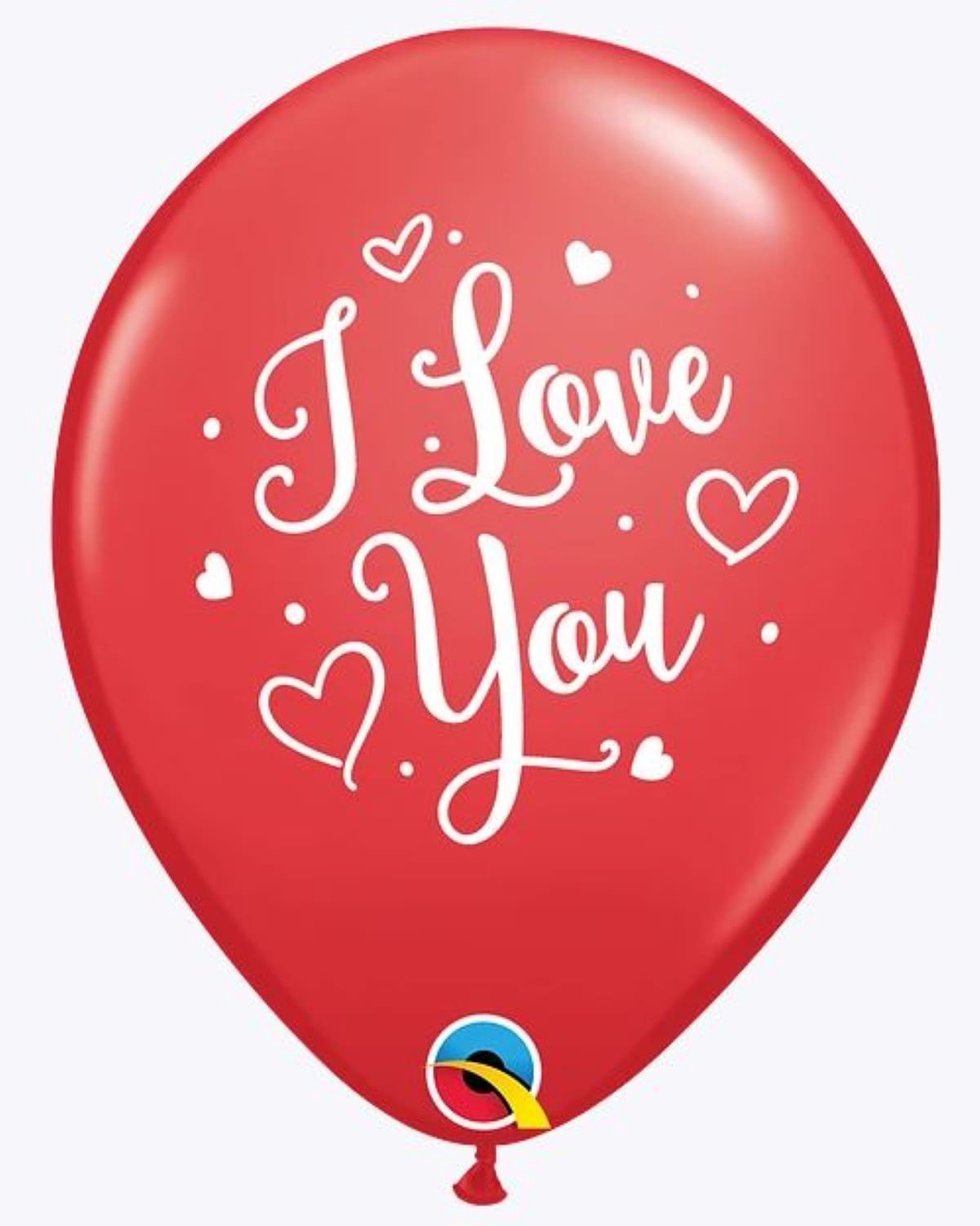 slide 1 of 5, 11" I Love You Imprint Latex Balloon., 11 in