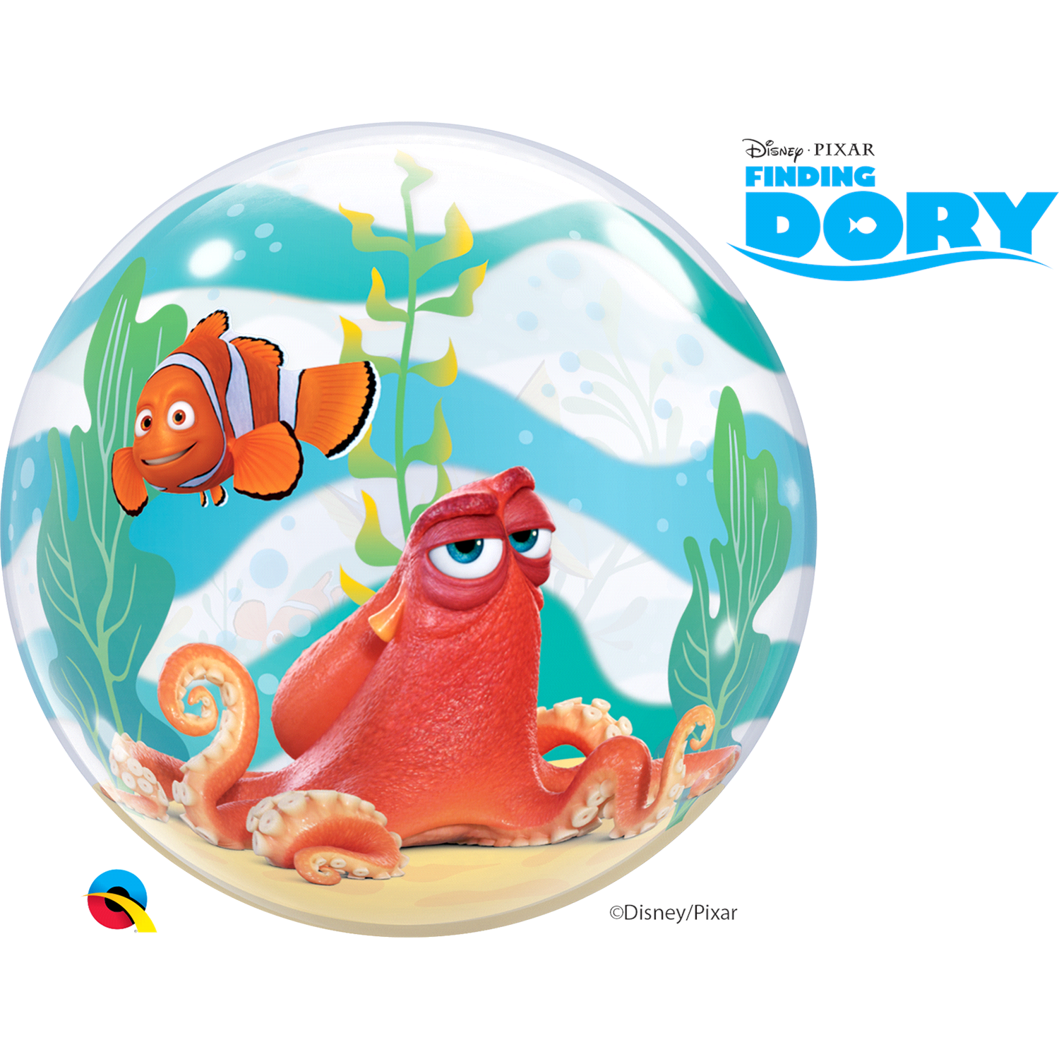 slide 2 of 2, Finding Dory 22 Bubble Balloon, 1 ct