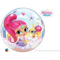 slide 3 of 5, Shimmer and Shine 22" Bubble balloon, 1 ct