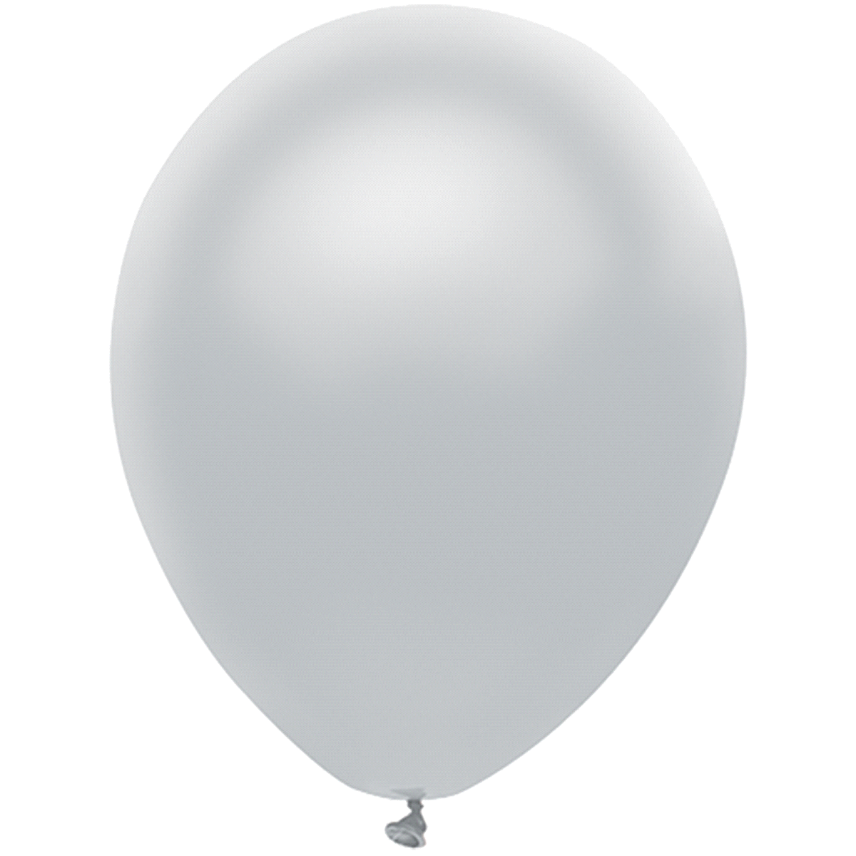 slide 1 of 1, 11" Shining Platinum Solid Color Latex Balloon, 1 ct