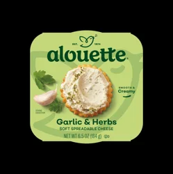 Alouette Soft Spreadable Garlic & Herbs Cheese 6.5 oz