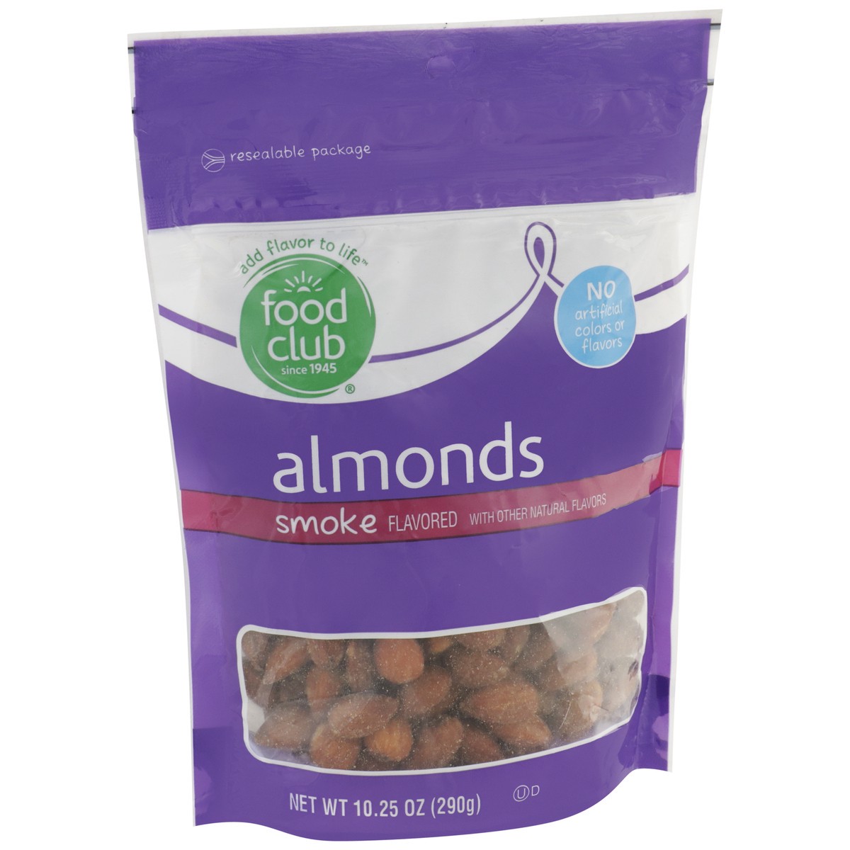 slide 2 of 9, Food Club Smoked Almonds, 10.25 oz