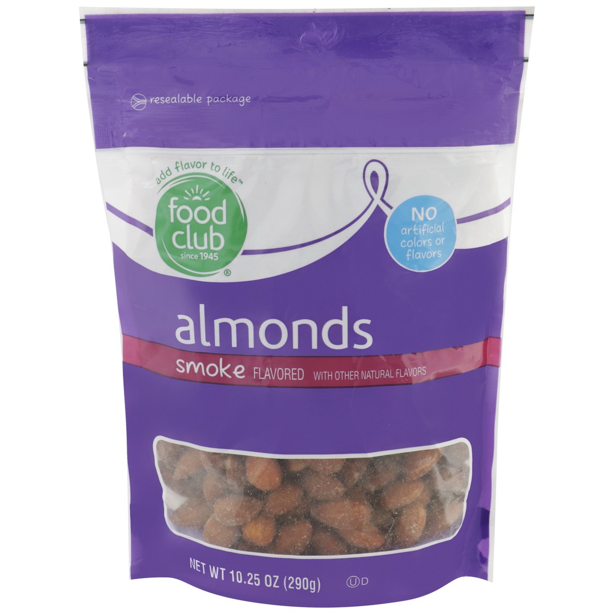 slide 1 of 9, Food Club Smoked Almonds, 10.25 oz