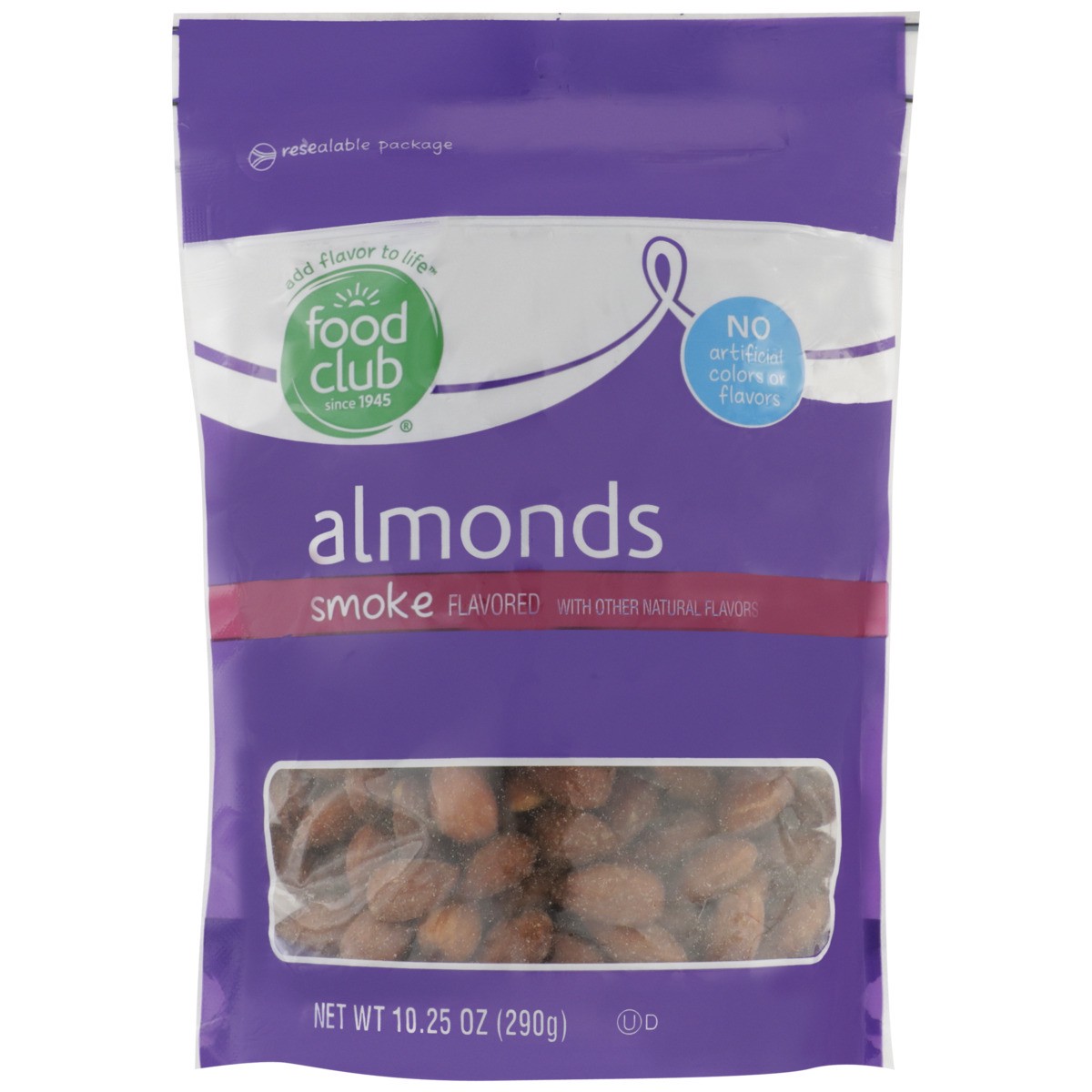 slide 8 of 9, Food Club Smoked Almonds, 10.25 oz