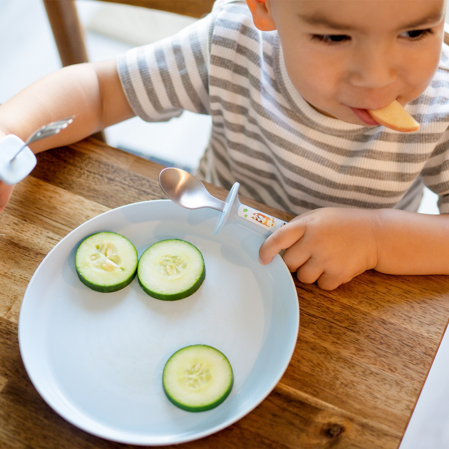 slide 2 of 6, The First Years Bluey 9M+ Utensil Set 1 Set, 1 ct