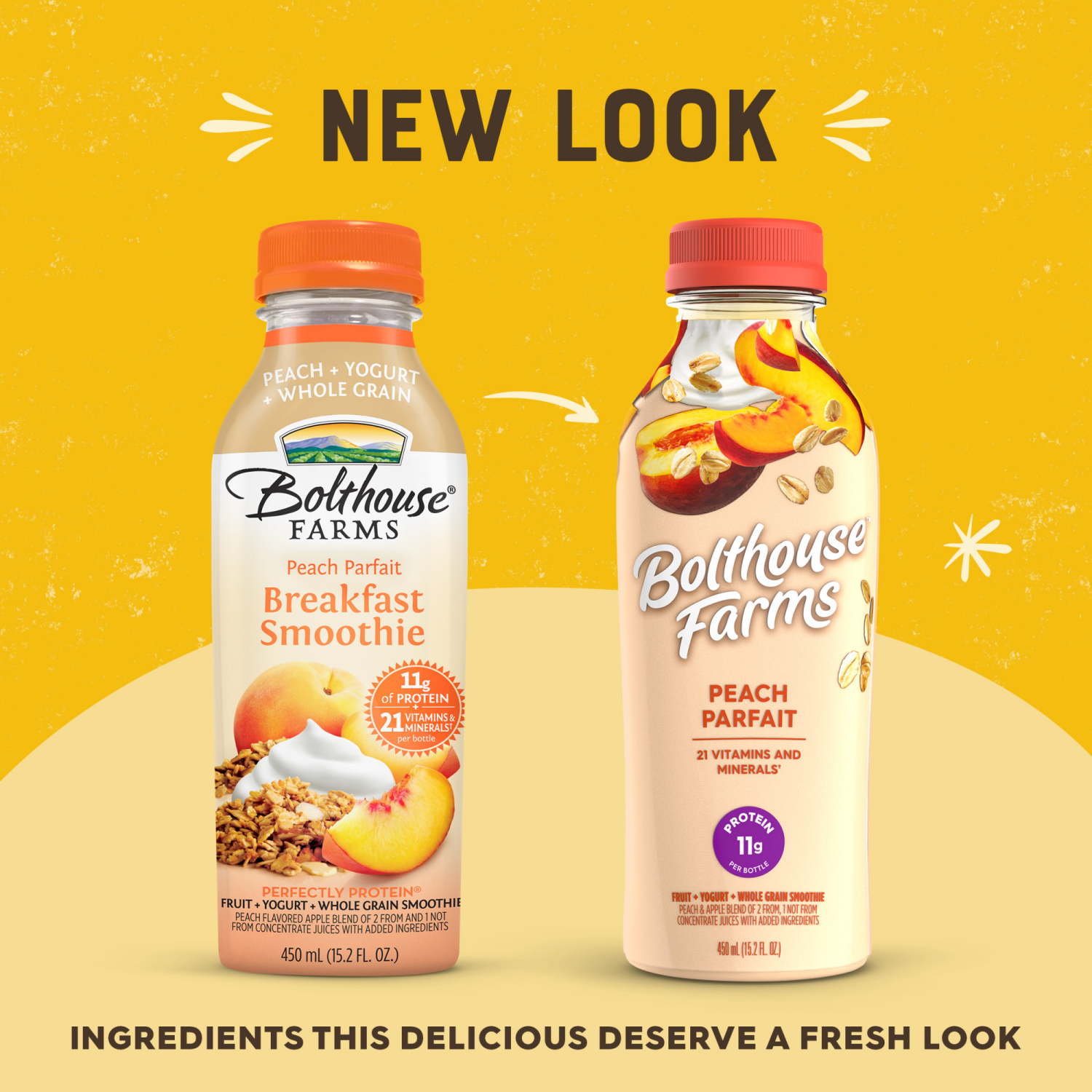 slide 4 of 4, Bolthouse Farms Fruit Smoothie, Peach Parfait, 15.2 fl. oz. Bottle, 15.2 fl oz