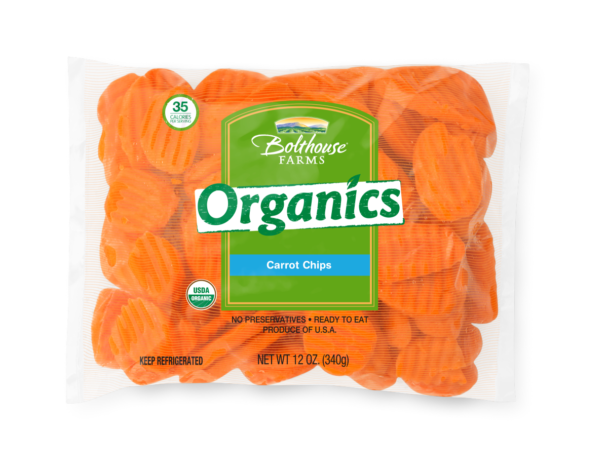 slide 1 of 1, Organic Carrot Chips, 12 oz, 12 oz