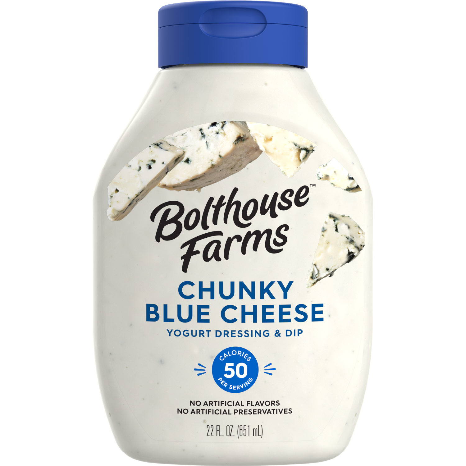slide 1 of 9, Bolthouse Farms Family Size Chunky Blue Cheese Yogurt Dressing & Dip 22 fl oz Bottle, 22 fl oz