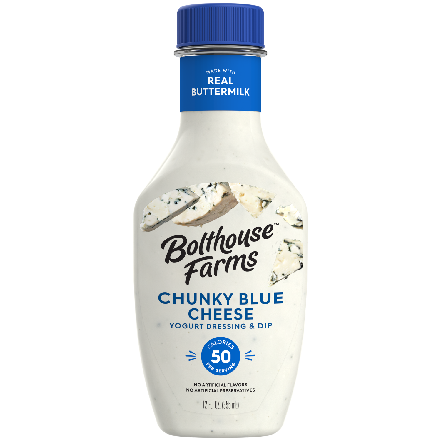 slide 1 of 1, Bolthouse Farms Chunky Blue Cheese Yogurt Dressing & Dip 12 fl oz, 12 fl oz
