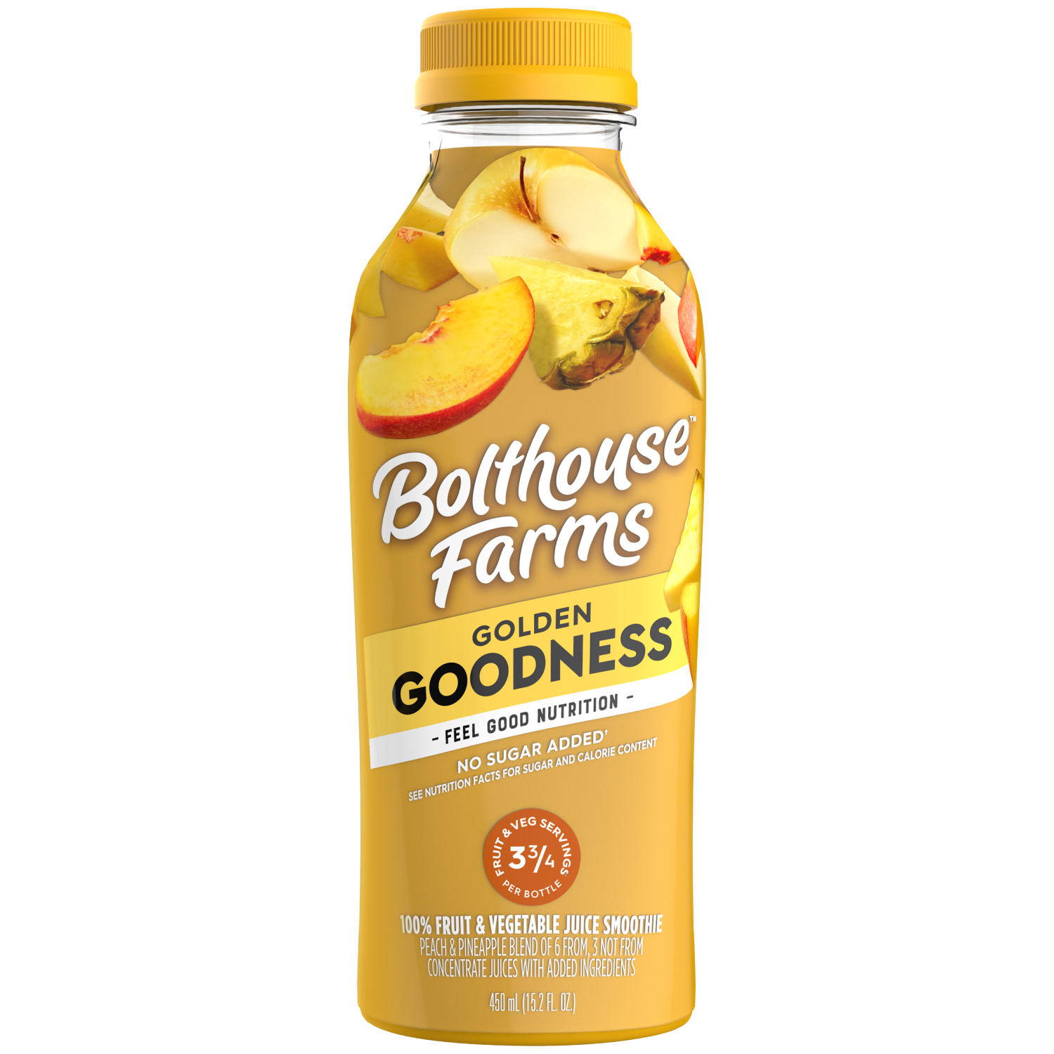 slide 1 of 1, Bolthouse Farms Golden Goodness Fruit & Vegetable Juice Smoothie 15.2 fl oz, 15.2 fl oz
