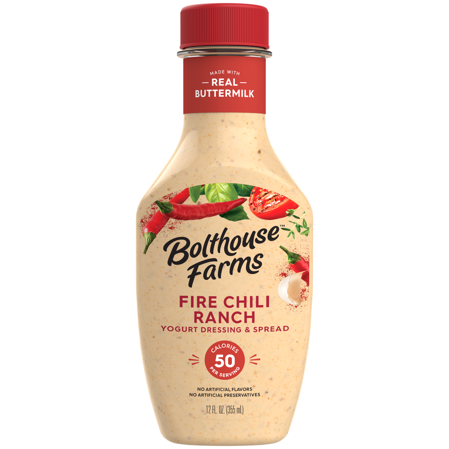 slide 1 of 1, Bolthouse Farms Fire Chili Ranch Yogurt Dressing & Spread - 12 fl oz, 12 fl oz