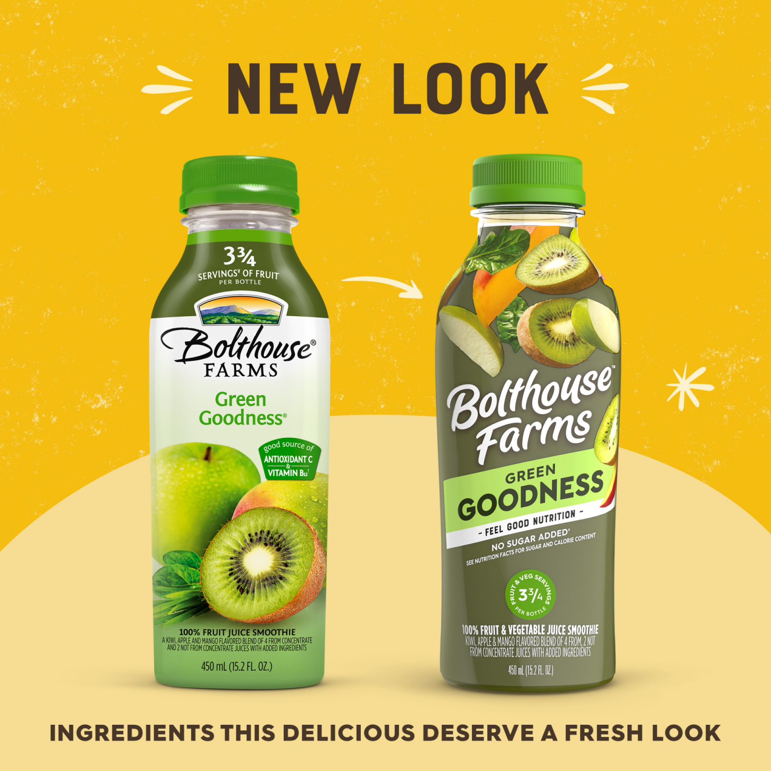 slide 6 of 7, Bolthouse Farms Fruit Juice Smoothie, Green Goodness, 15.2 fl. oz. Bottle, 15.2 fl oz