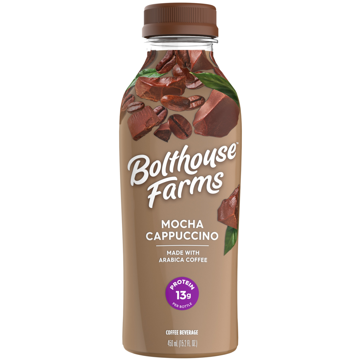slide 1 of 4, Bolthouse Farms Perfectly Protein Coffee, Mocha Cappuccino, 15.2 fl. oz. Bottle, 15.2 fl oz
