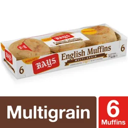 Bays Multi-grain English Muffins, 6 count, 12 oz