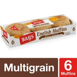 Bays Multi-grain English Muffins, 6 count, 12 oz