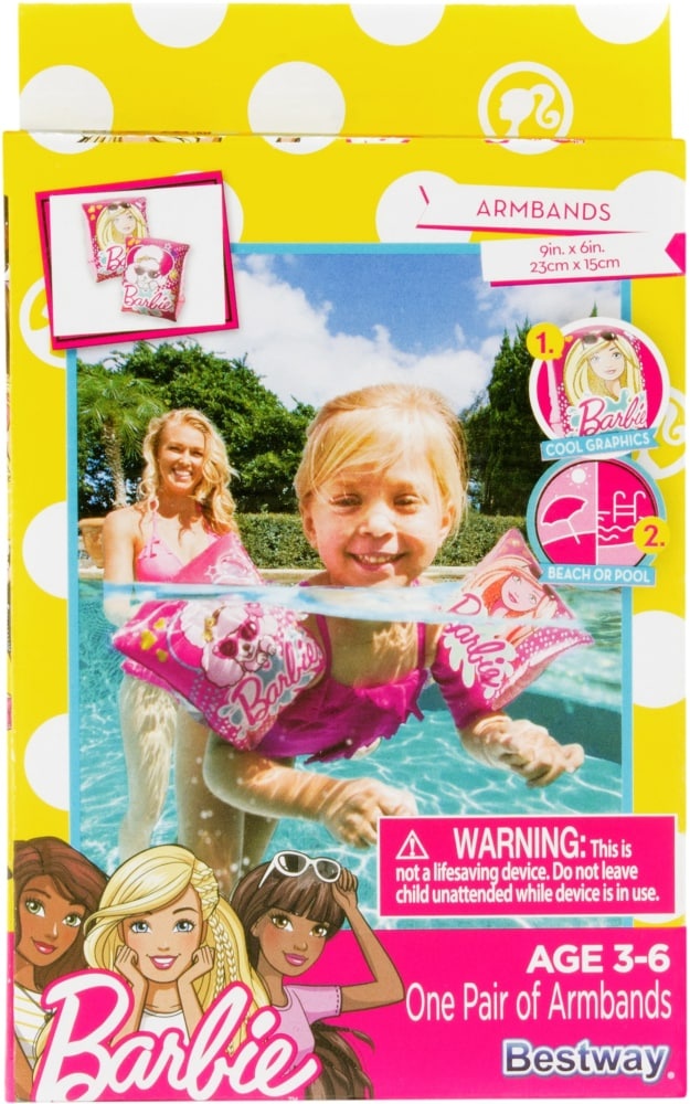 slide 1 of 1, Bestway Barbie Aquatic Armbands, 2 ct