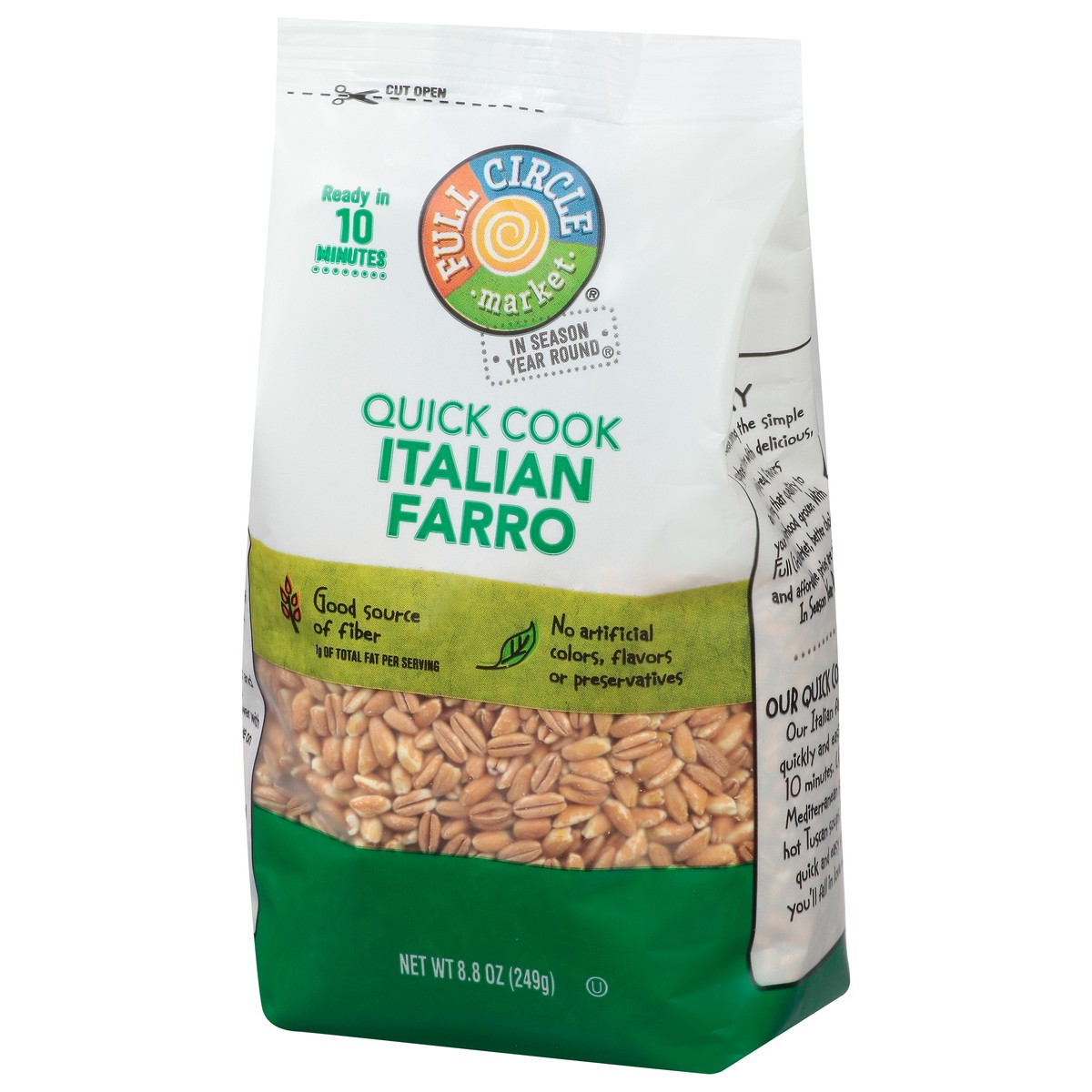 slide 6 of 15, Full Circle Market Quick Cook Italian Farro 8.8 oz, 8.8 oz