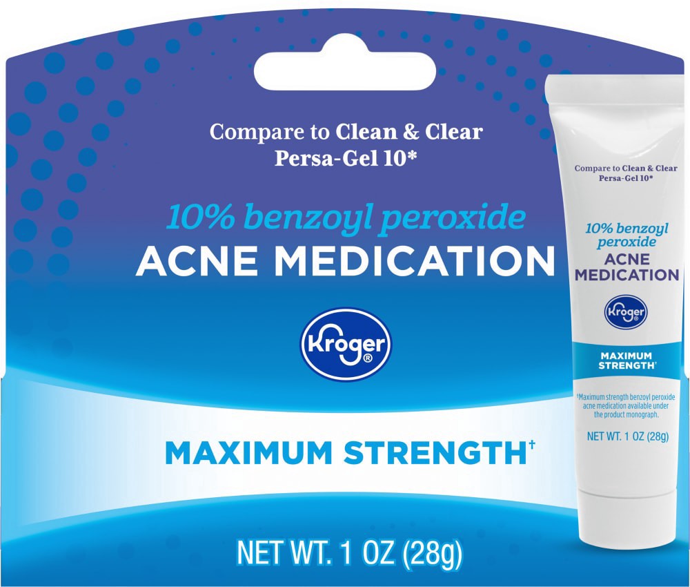 slide 3 of 6, Kroger Max Strength Acne Gel, 1 oz