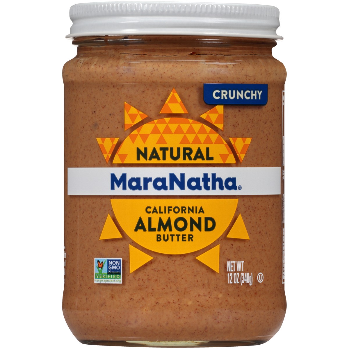 slide 4 of 7, MaraNatha No Stir Crunchy Natural California Almond Butter 12 oz. Jar, 12 oz